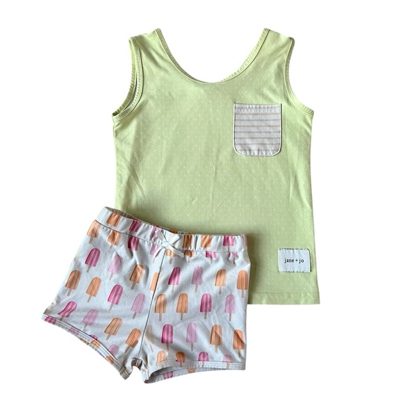 Jane + Jo Popsicle Pajama Set Size 6 - Picture 1 of 8